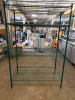 48" X 24" FOUR TIER POLY COATED SHELF