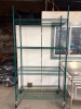 48" X 24" FOUR TIER POLY COATED SHELF ( ON CASTERS )