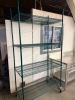 48" X 24" FOUR TIER POLY COATED SHELF ( ON CASTERS ) - 2