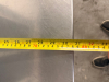 60" X 30" ALL STAINLESS TABLE W/ 4" BACK SPLASH. - 4