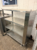 HATCO STAINLESS STEEL HEATED PASS-THROUGH SHELVING UNIT WITH FOUR-TIER OPEN SHELF DESIGN. HEAVY-DUTY STAINLESS STEEL CONSTRUCTION WITH INTEGRATED HEATING SYSTEM - 3