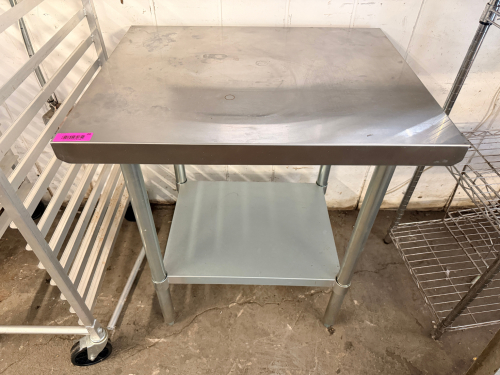 30" X 24" ALL STAINLESS TABLE.