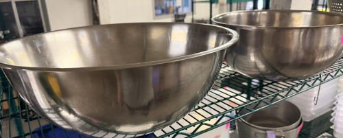 (2) STAINLESS MIXING BOWLS