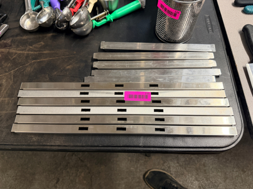 (1) LOT OF STAINLESS DIVIDERS.