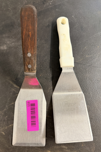 (2) STAINLESS TURNERS