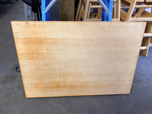 40" X 27" BUTCHER BLOCK CUTTING BOARD.
