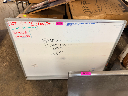 48" X 30" DRY ERASE BOARD