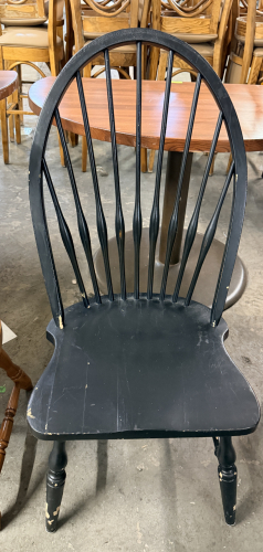 (2) BAR BACK WOODEN CHAIRS
