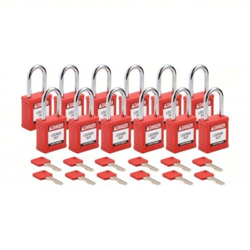 (12) NYLON PAD LOCKS