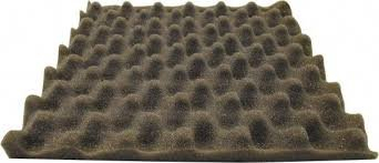 (8) SHEETS OF CONVOLUTED ACOUSTIC FOAM