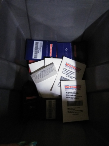 (1) BOX OF MISC TOOLS / HARDWARE