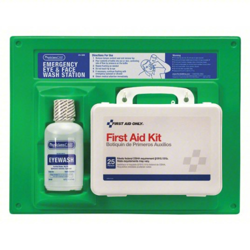 (1) WALL MOUNT FIRST-AID STATION
