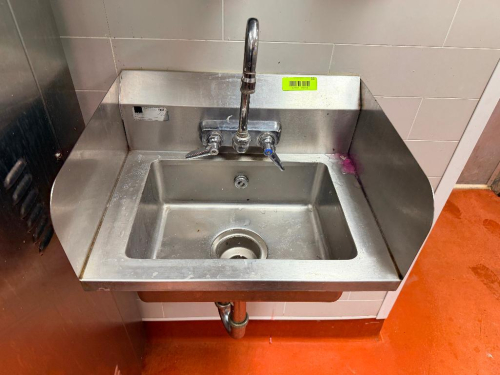 ELKAY STAINLESS HAND SINK.