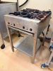 FOUR BURNER GAS RANGE W/ STAINLESS STAND. - 3