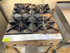 FOUR BURNER GAS RANGE W/ STAINLESS STAND. - 5
