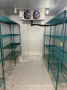 24' X 11' WALK IN COOLER FREEZER COMBO W/ (3) MAN DOORS AND (1) DOUBLE GLASS DOOR MERCHANDISER PANEL. - 14