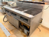 DEAN (3) BANK 75. LB. GAS DEEP FRYER W/ DIGITAL INTERFACE.