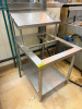 30" STAINLESS FRYER BASKET STAND / HOLDER.
