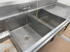 12' POWER SOAK STAINLESS STEEL AUTOMATED POT, PAN, AND WARE WASHING SINK SYSTEM WITH INTEGRATED WASH TANK, RINSE/SANITIZER COMPARTMENTS, DRAINBOARDS, AND ELECTRONIC CONTROL PANEL. - 3