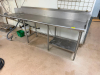 106" RIGHT SIDE STAINLESS CLEAN TABLE. - 2