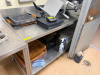 60" X 30" ALL STAINLESS TABLE W/ 4" BACK SPLASH. - 2