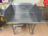 36" STAINLESS DRAIN BOARD SINK W/ SIDE AND BACK SPLASHES.