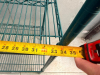 (1) SET OF 6' POLY COATED SHELVING RUN. 42" SECTION AND 36" SECTION. - 3