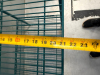 (1) SET OF 6' POLY COATED SHELVING RUN. 42" SECTION AND 36" SECTION. - 4