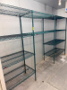(1) SET OF 9' POLY COATED SHELVING RUN. 42" SECTION AND 36" SECTION. AND (2) 36" INSERTS. - 2