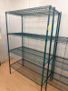 48" X 24" FOUR TIER COATED WIRE RACK.