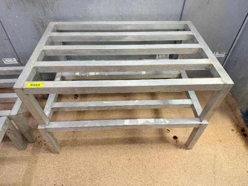 (2) 36" ALUMINUM DUNNAGE RACKS