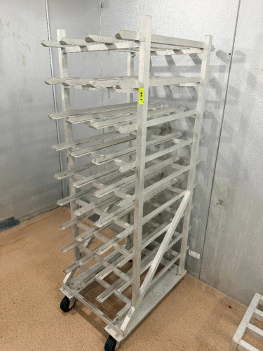 ROLL ABOUT #10 CAN ALUMINUM RACK.