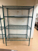48" X 24" FOUR TIER COATED WIRE RACK.