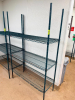 48" X 18" THREE TIER COATED WIRE RACK.