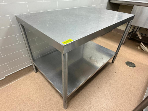 48" X 30" STAINLESS TABLE.