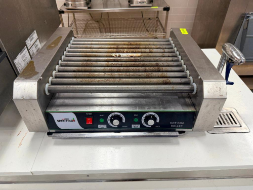 SPECTRUM COUNTER TOP HOTDOG ROLLER.