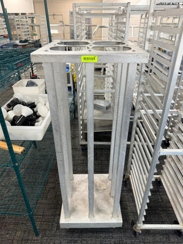 ROLL ABOUT FOUR GROUP ALUMINUM BUFFET SERVICE CART.