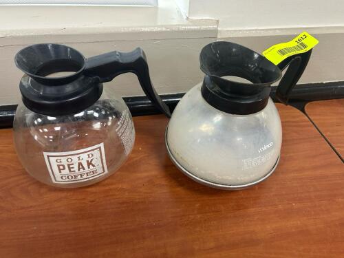 (2) ASSORTED COFFEE DECANTERS