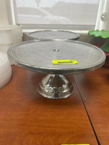 (2) CAKE STANDS