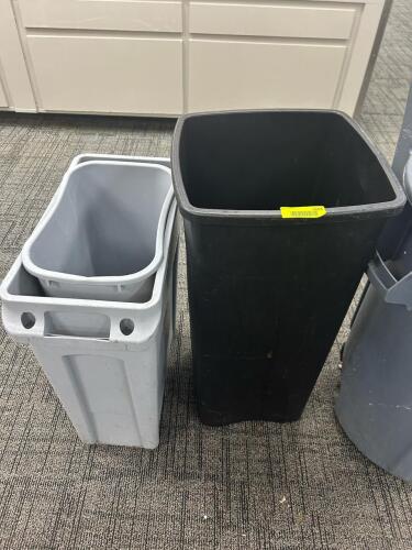 (3) ASSORTED TRASH CANS