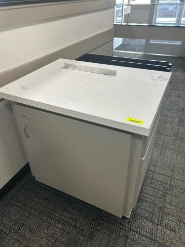 (3) CABINETS WITH COUNTER TOPS