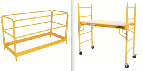 (1) UTILITY SCAFFOLD AND GUARDRAIL SYSTEM SET