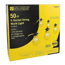 (1) CAGE LIGHTS ON A STRING