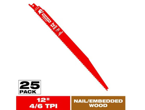 (1) PACK OF (25) BI-METAL WOOD BLADE