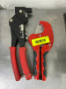 (1) RIVET TOOL AND (1) MANUAL RATCHET PIPE AND TUBE CUTTER