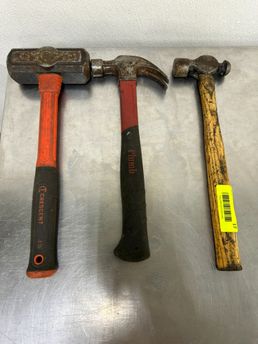 (2) HAMMERS AND (1) MALLET