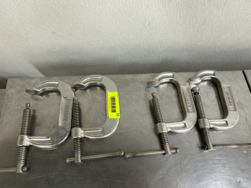 (4) C CLAMPS