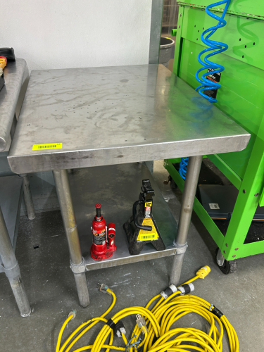 (1) 30 X 24 INCH STAINLESS STEEL TABLE