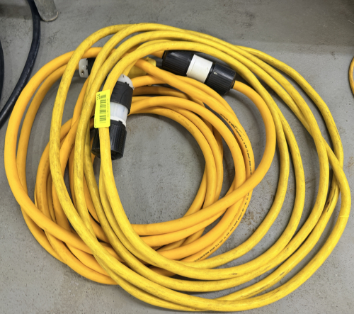 (2) HEAVY DUTY ELECTRICAL EXTENSION CORDS.