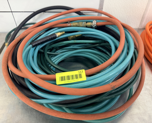 (3) ASSORTED AIR HOSES.